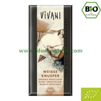 Chocolate blanco ecol�gico con arroz inflado VIVANI